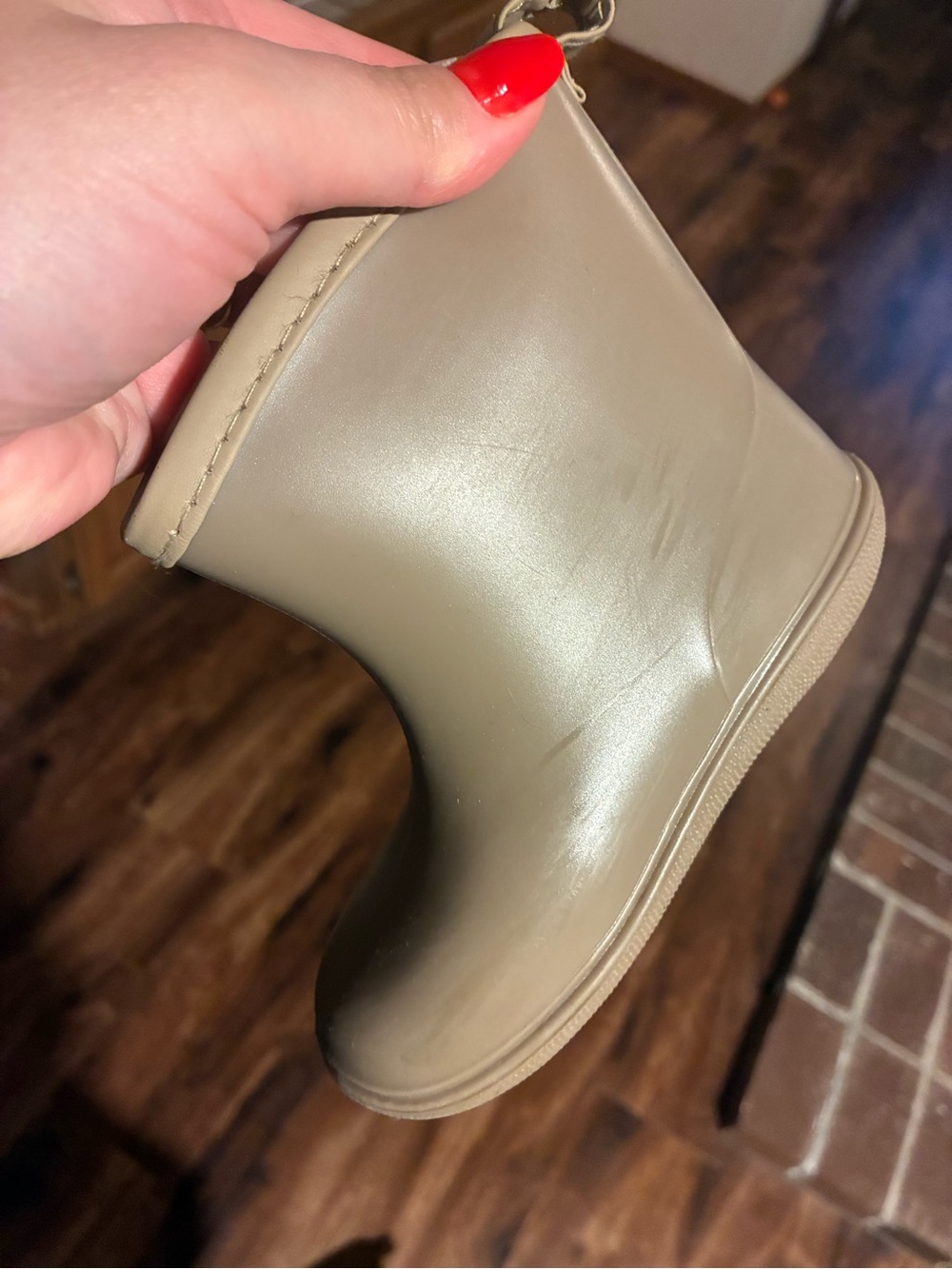 Tree Grandpa Toddler Rainboots in Carmel (Size:7) - Picture 10 of 10